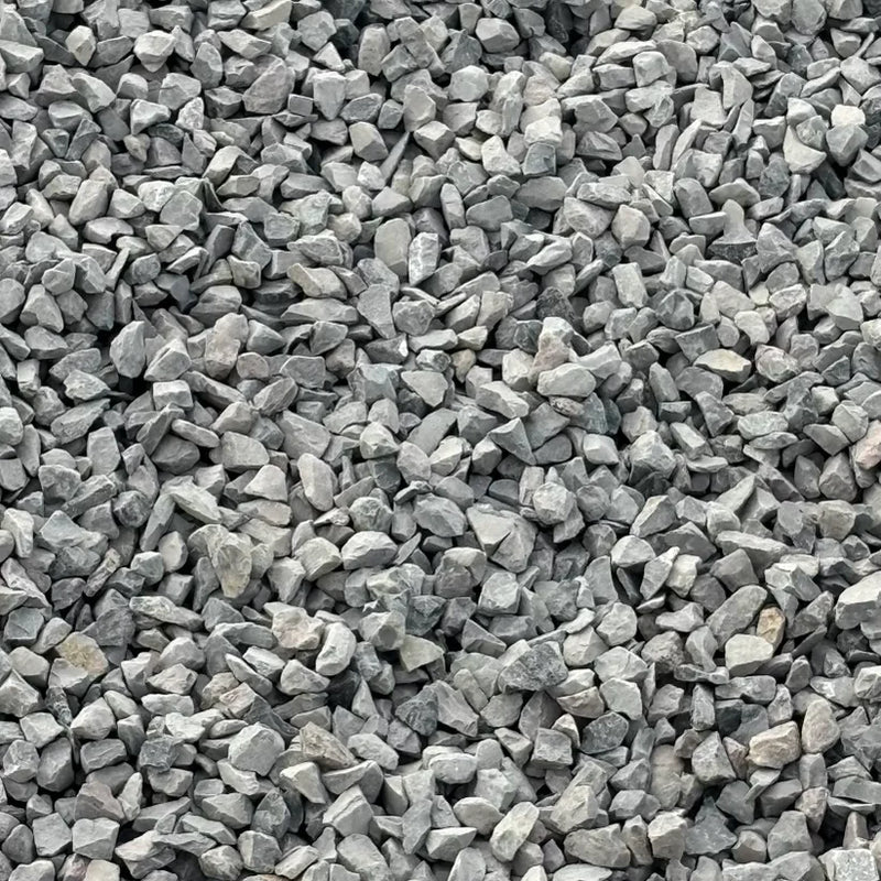 Close-up of small gray stones or gravel