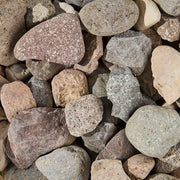 Close-up of a pile of multicolored stones
