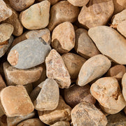 Close-up of a pile of multicolored stones