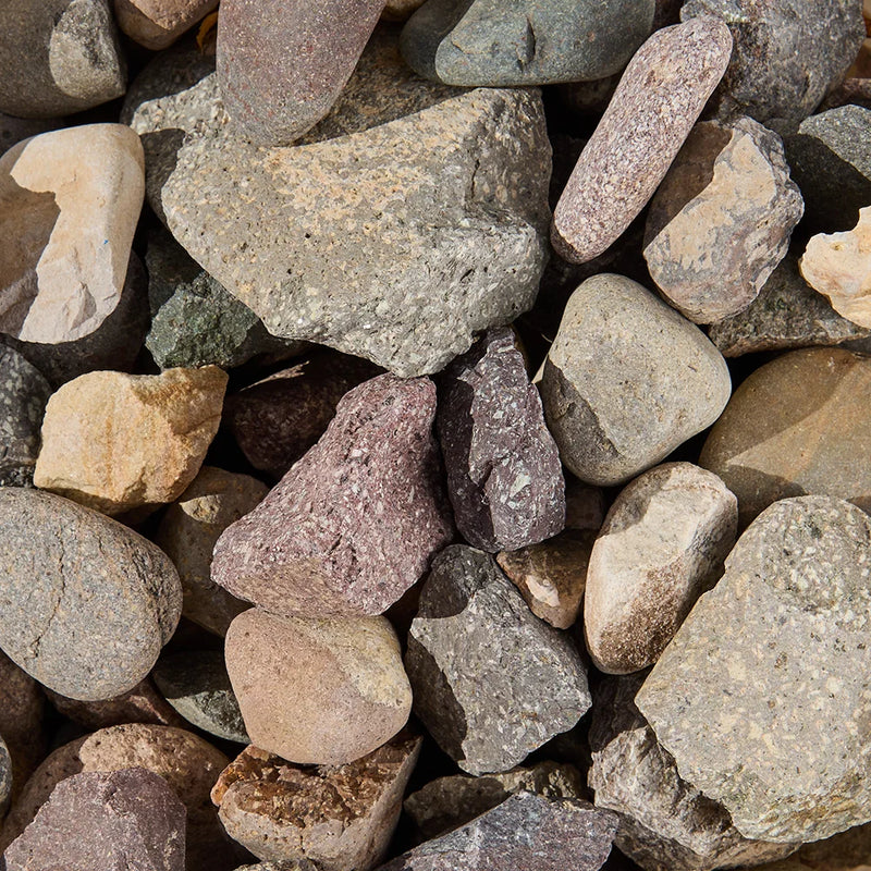 Close-up of a pile of multicolored stones