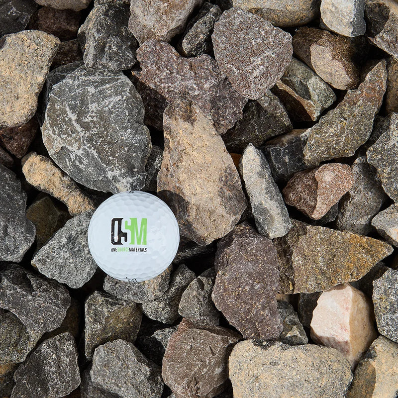Stack of stones with an OSM label in the center