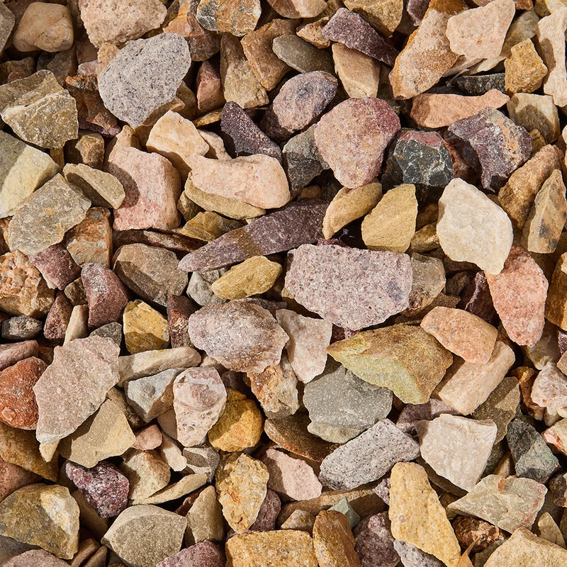 Close-up of multicolored gravel stones