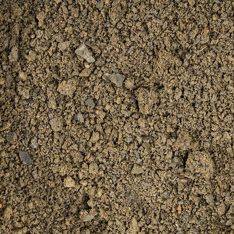 Close-up of textured brown crusher fines