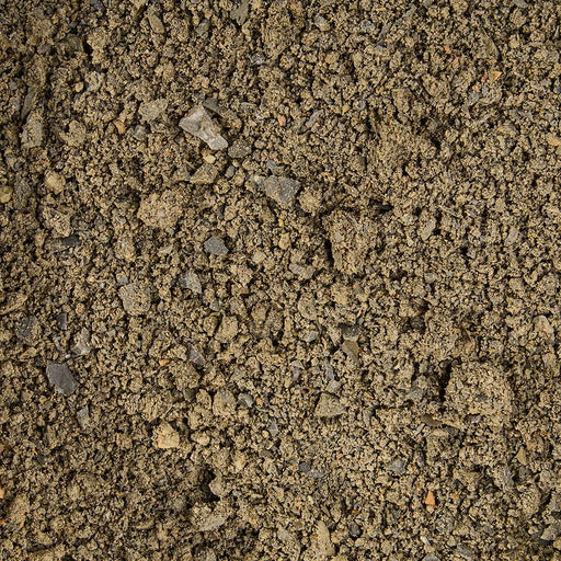 Close-up of textured brown crusher fines