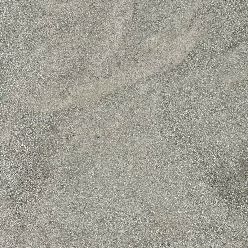 Close-up of a gray crusher fines