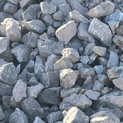 Close-up of a pile of gray stones