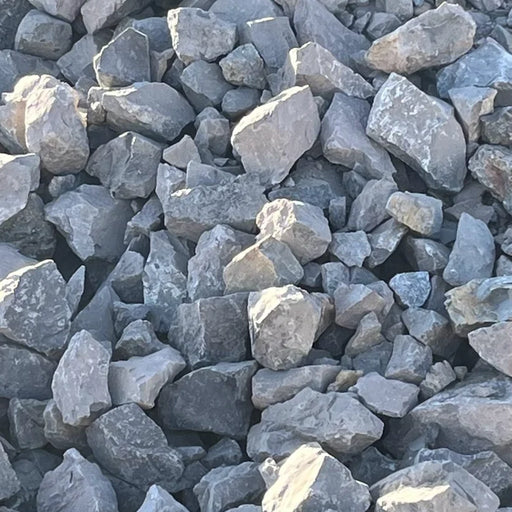 Close-up of a pile of gray stones